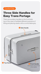 Mixi Large-Capacity Suitcase Trolley Case 26inch Checked in Hardside Rolling Wheels Luggage Wide Handle Travel Suitcases Trunk