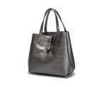 Classic Simple Solid Color Women's New 2024 Large Capacity Handbag Letter Element Women's Handbag