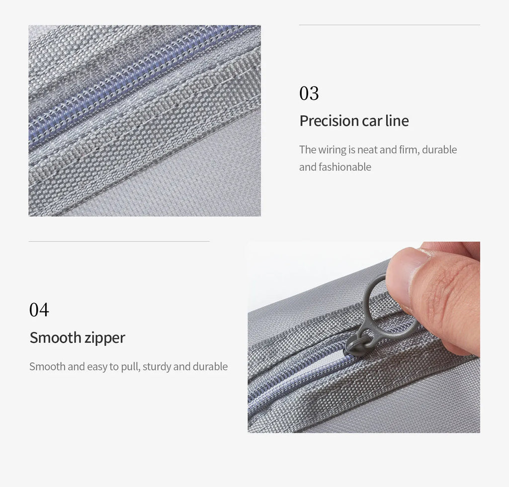 Multipurpose Breathable Square Mesh Storage Pouch Lightweight Mini Wash Bag Mini Zipper Coin Purse Large Capacity Coin Purse