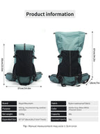 40L Outdoor Hiking Camping Backpack Large Capacity Waterproof Climbing Bag Travel Equipment Men Women's 2024 New Backpack