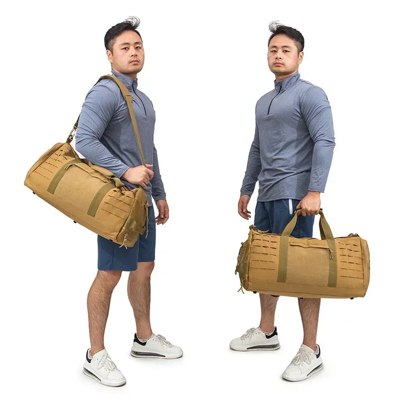 40L Tactical Travel Bag For Men Fitness Duffel Bag Basketball Weekender Bag carry on luggage Outdoor camping equipment