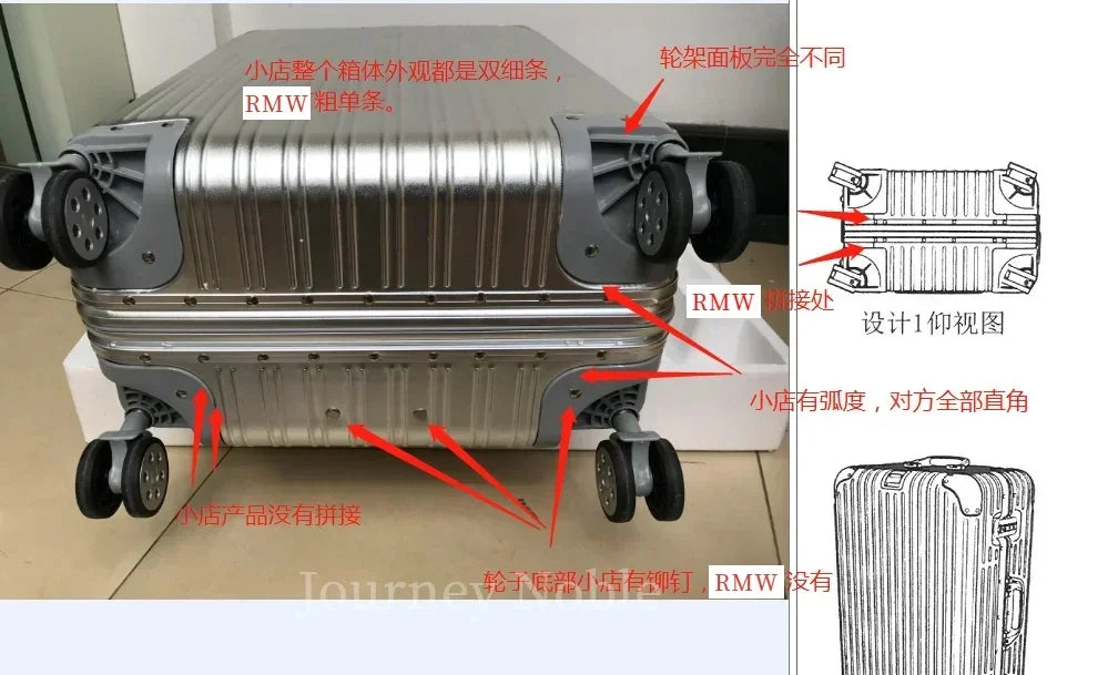 100% Aluminum-Magnesium Alloy Suitcases 20/24/26/29 Inch Lightweight Spinner Luggage TSA Lock Durable Travel Bag