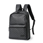 Luxury Floral Print Backpack Men Fashion Design Men's Backpacks Large-capacity Travel Bags PU Leather Backpack Male Schoolbag