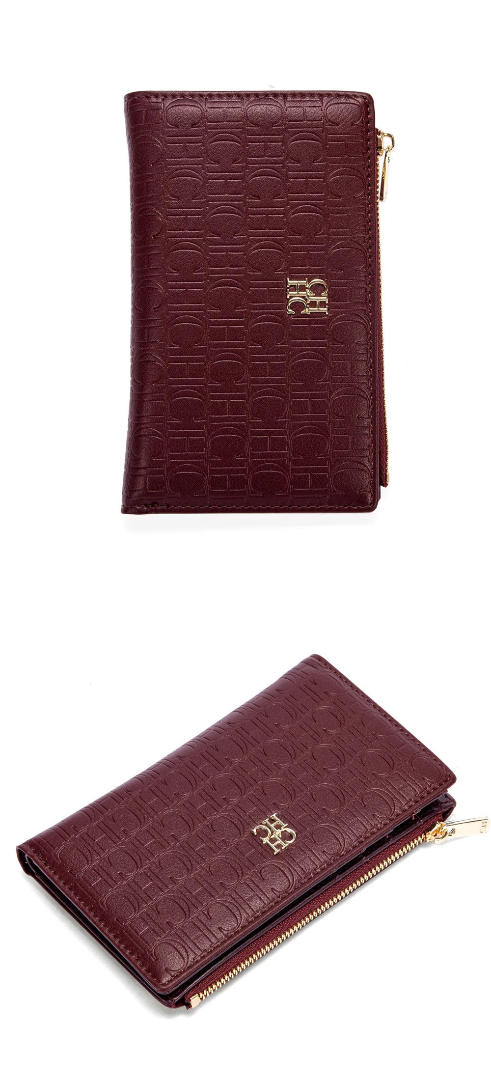 Retro Classic Style Solid Color Women's Long Wallet with Letter Print Portable Women's Clutch Bag Fashionable and Simple