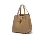 Classic Simple Solid Color Women's New 2024 Large Capacity Handbag Letter Element Women's Handbag