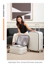 Mixi New PC Aluminum Frame Suitcase Front Opening Rolling Travel Luggage 20 Inch Carry-On 24 26 Inch M9291