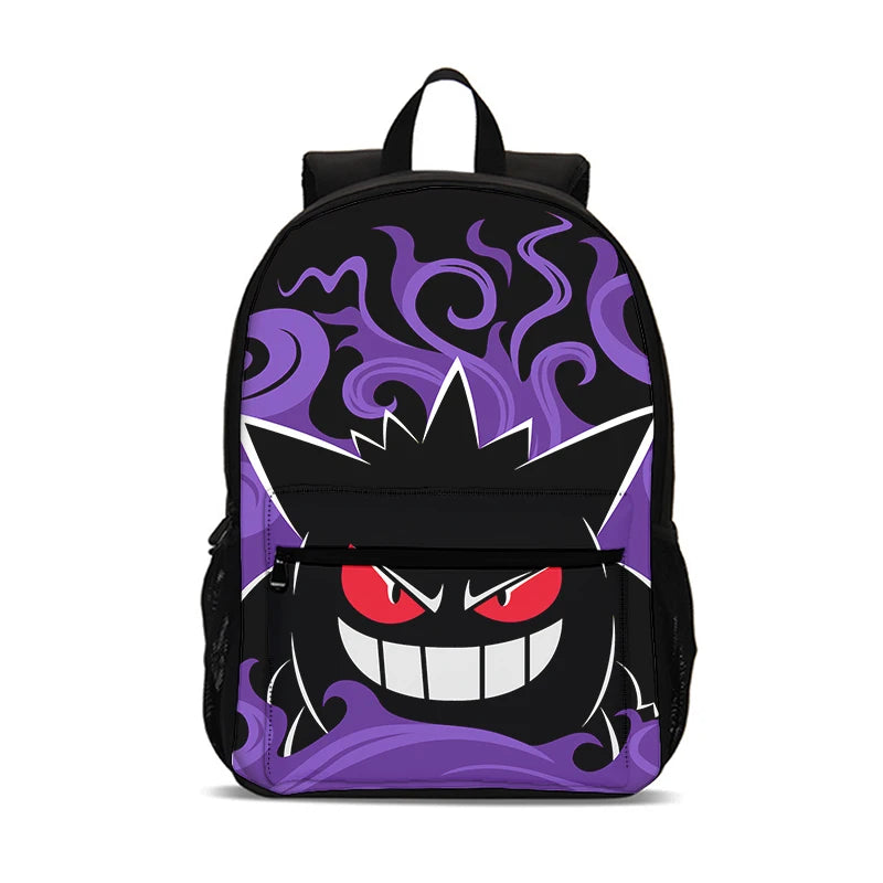 Cartoon G-Gengars Backpack Schoolbag Boys Girls Camping Backpack Lightening Zipper Anime Rucksack for Boys Girls Best Gift