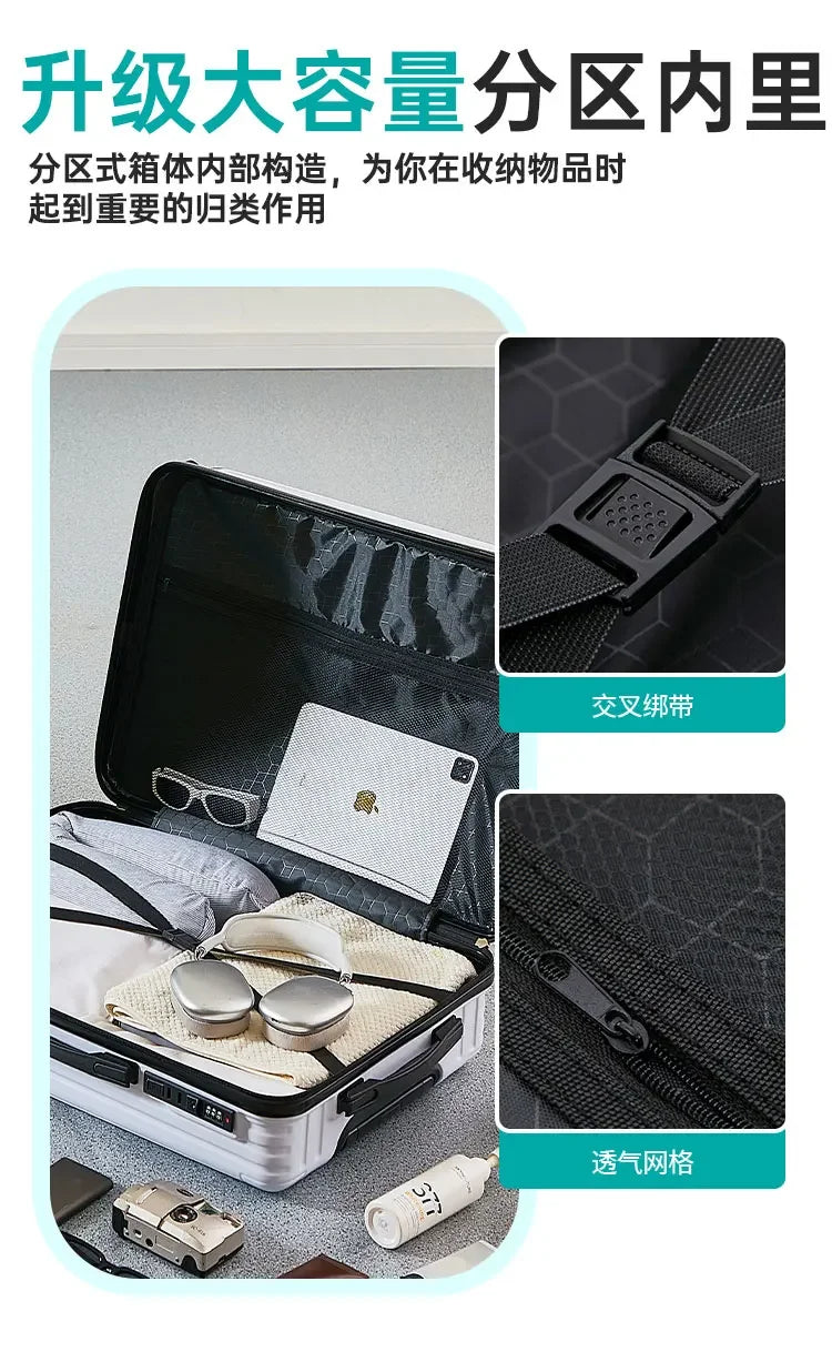 Fashion Luggage Travel Bag 20/24inch Luggage Suitcase Combination Lock Suitcase
