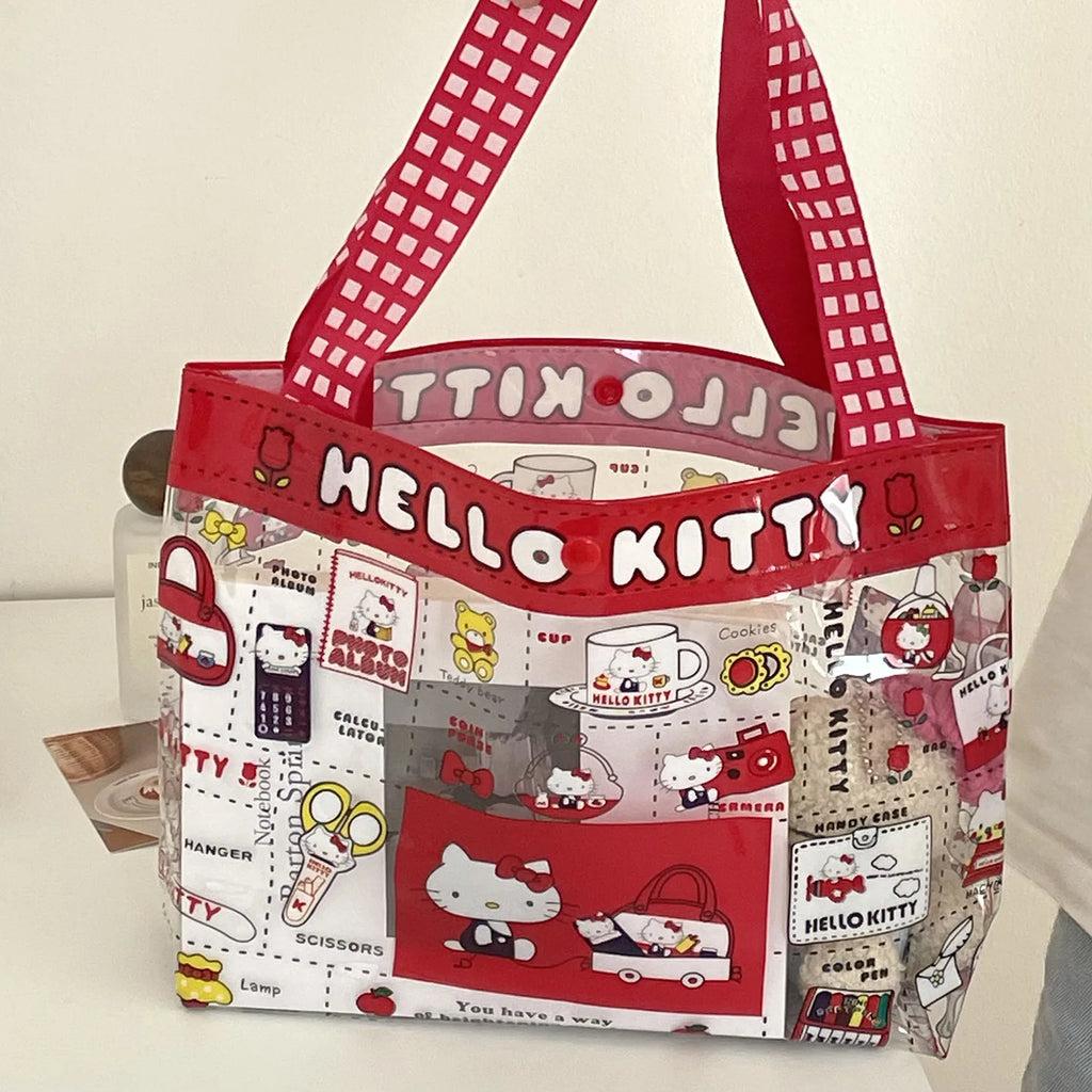 Kawaii Hello Kitty Transparent Handbag