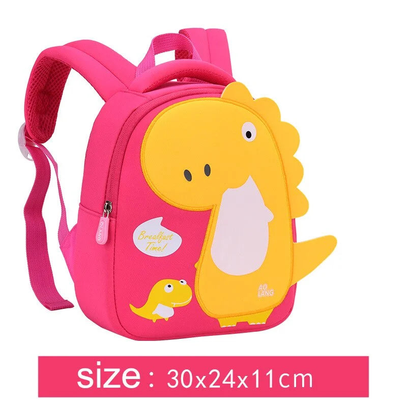 Cute Kids School Bags Kindergarten Preschool Bag Dinosaur Children Schoolbag 3-8 Years Old Cartoon Fashion Backpack for Girl Boy