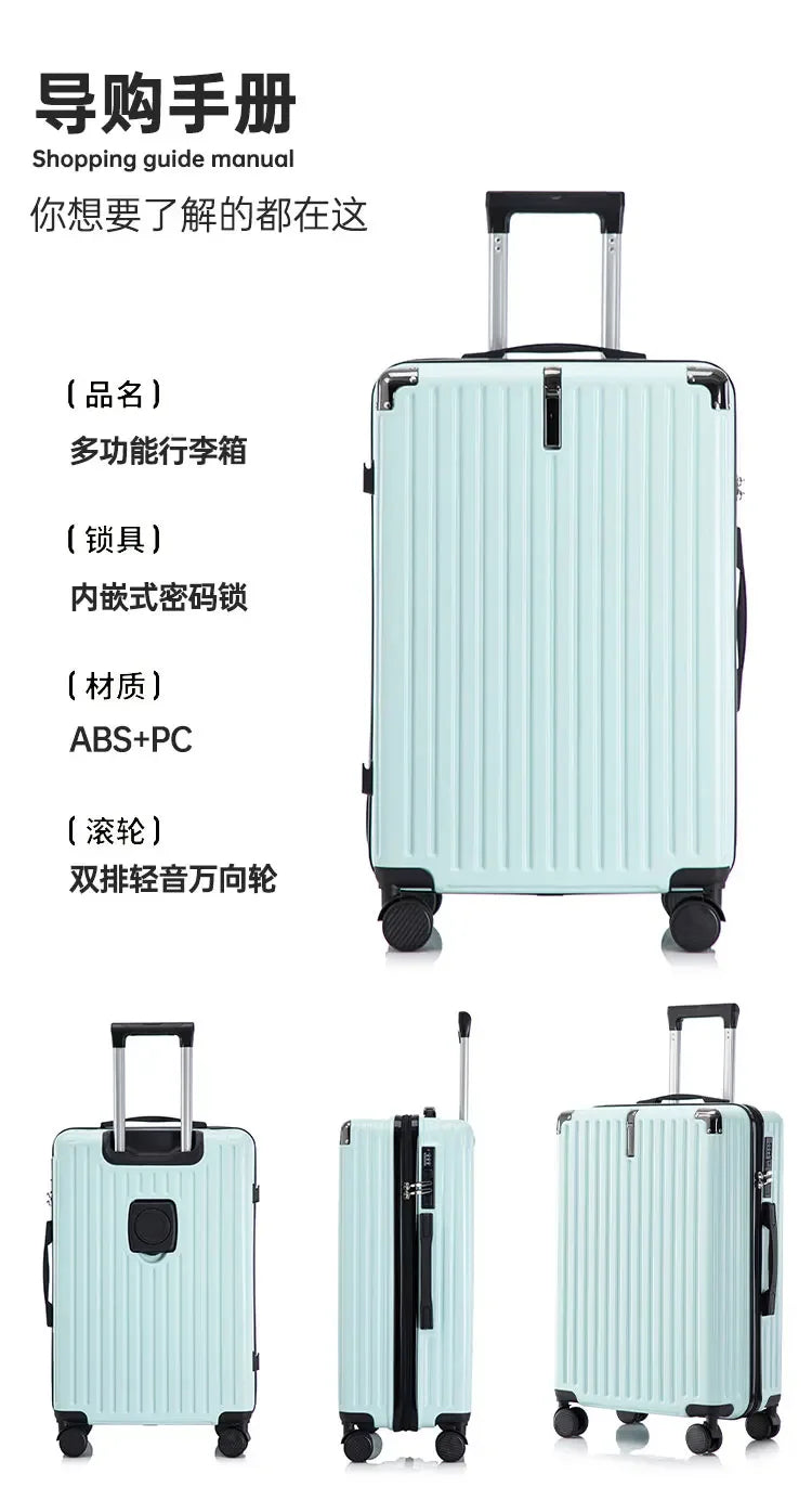 Fashion Luggage Travel Bag 20/24inch Luggage Suitcase Combination Lock Suitcase