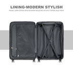 3-Piece Luggage Set with Spinner Wheels and TSA Lock (20/24/28)