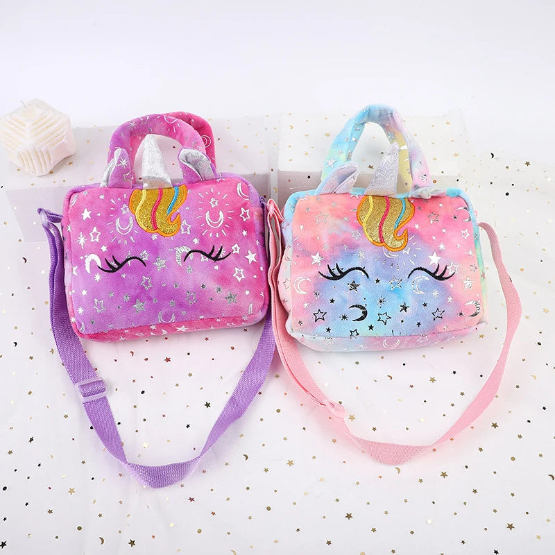 Plush Unicorn Shoulder Crossbody Bag