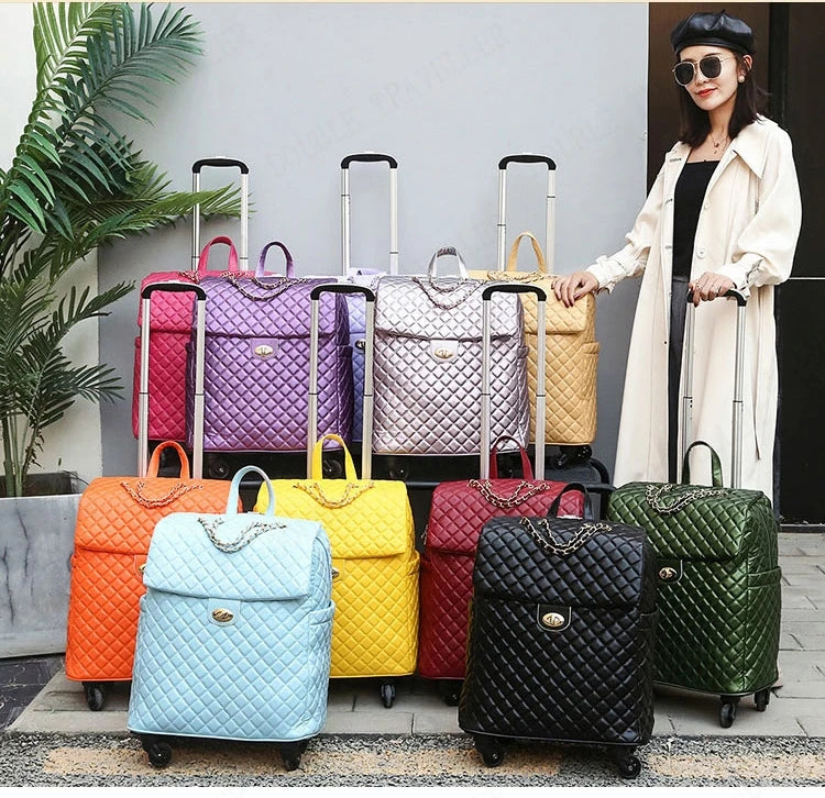 20 inch Rolling Suitcase Trolley Luggage Bag Travel Bags Suitcase With Universal mute Wheels Light fashion Carry on Luggage