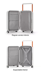 Mixi Expandable Carry On Luggage Lightweight Large Capacity Wide Handle PC Travel Suitcases Spinner Wheels TSA Lock 20 24 Inch