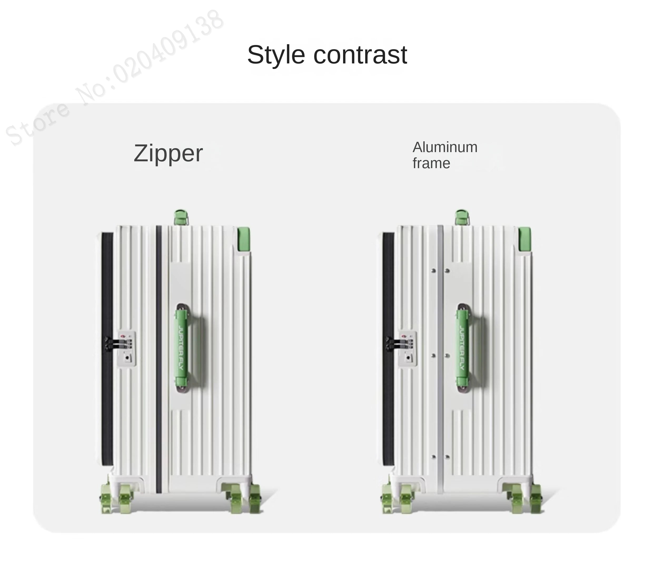 New Luggage 20 inch Carry-on Suitcase Side Opening Travel Suitcase Aluminum Frame Trolley Case 30 inch Large Capacity Luggage