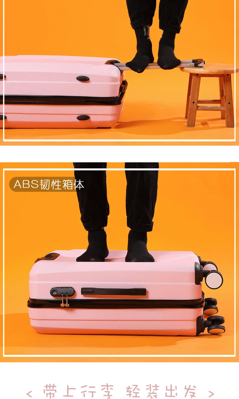 Irregular Z 20/24/28 Inch Carry-on Luggage Suitcase Abs Spinning Wheels with Combination Lock Lightweight Luggage