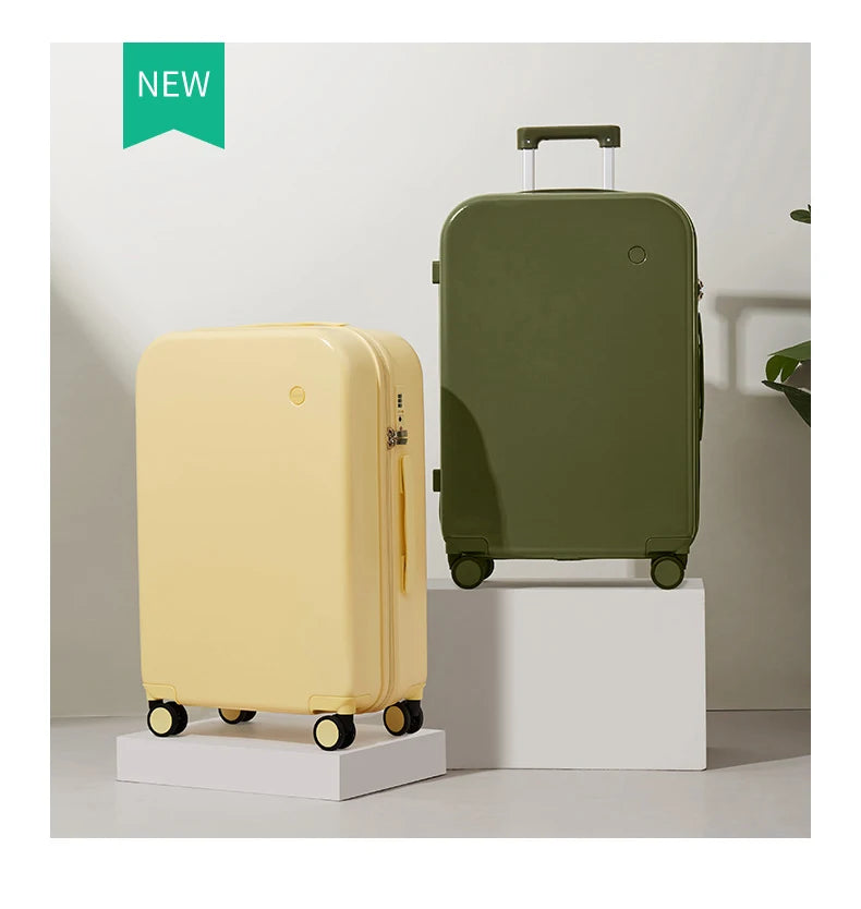 Mixi Puristic Design Travel Luggage Rolling Wheel Hardside Women Suitcase Men Trolley Case 16 20 Carry On/Big 22 24 26 28 Inch