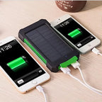 Lenovo 500000mAh Solar Power Bank Waterproof Outdoor Dual USB Ports Portable Solar Phone Charger Powerbank for Camping Travel