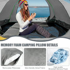 Shredded Memory Foam Travel Pillow with Storage Bag,