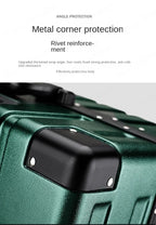 Aluminum Frame Suitcase Super Silent Combination Lock Boarding Rolling Luggage Fashion New Trolley Case 20/22/24/28 Inch