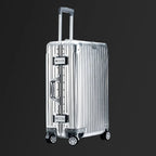 100% Aluminum-Magnesium Alloy Suitcases 20/24/26/29 Inch Lightweight Spinner Luggage TSA Lock Durable Travel Bag