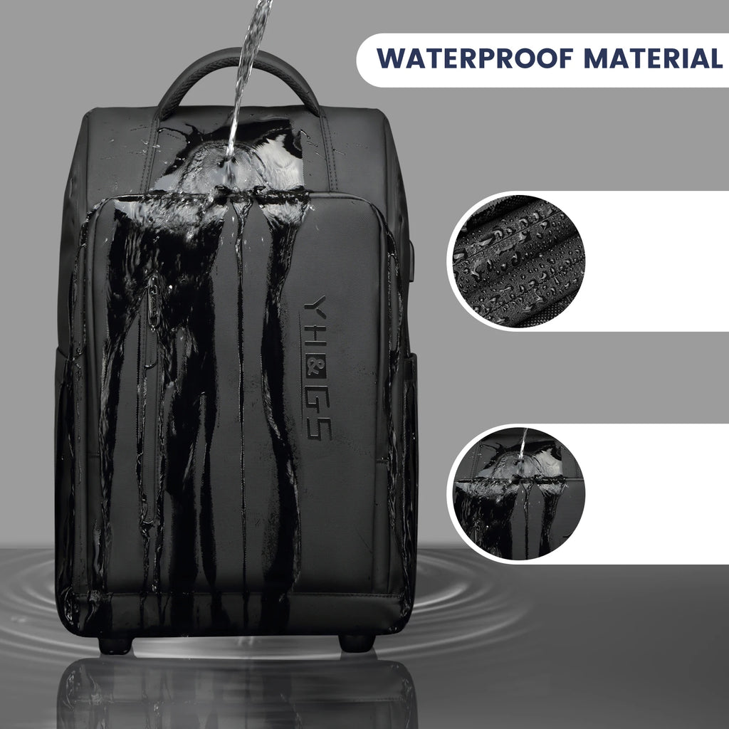 RUCYEN Rolling Backpack 15.6in Laptop Water Backpack