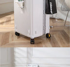 sushimu Suitcase Wide Handle Travel Suitcase Men 20 24 26 Carry-On Luggage Women PC Aluminum Frame Trolley Case