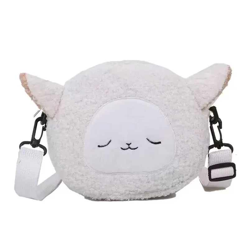 Japanese Style Kawaii Bag Women Cartoon Plush Shoulder Bag for Women New Crossbody Bag Small Phone Purse Bolsa Feminina