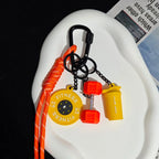 2025 HOT! Fitness Keychain Gym Barbell Key chain Weightlifting Keyring Silicone Weight Plate Gym Gifts Workout Gifts Bag gift