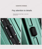 Aluminum Frame Suitcase Super Silent Combination Lock Boarding Rolling Luggage Fashion New Trolley Case 20/22/24/28 Inch