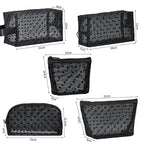 Heart Transparent Mesh Makeup Bag Multifunction Portable Women Cosmetic Storage Pouch Ladies Toiletry Lipstick Organizer Bags