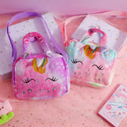 Fashion Sweet Unicorn Handbags For Girls Cute Kid Crossbody Shoulder Bag Children Birthday Party Gift Little Girl Small Purse