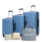Luggage Sets 3 Piece, Suitcases with Double Spinner Wheel,Suitcase Set ABS Hard Case Luggage with Travel Duffle Bag