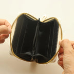 Floral Zipper Mini Wallet