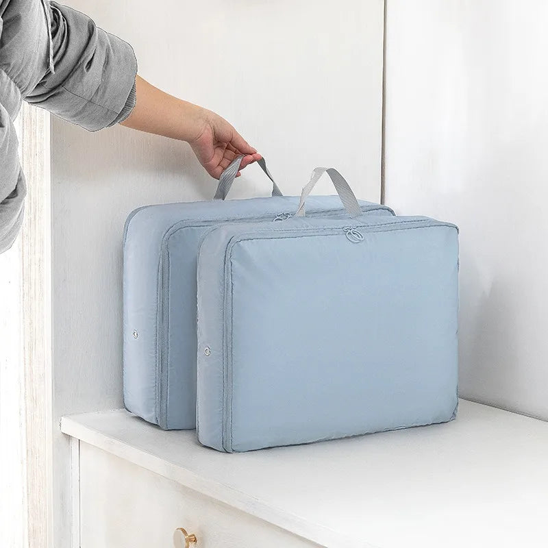 Large Travel Compression Packing Cubes Bag Portable Suitcase Clothes Organizers Waterproof Luggage Storage Cases Drawer Bags