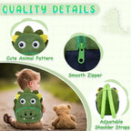 Kawaii 3D Cartoon Animal Kids Backpack Plush Mini Kindergarten Schoolbag Soft Stuffed Travel Backpack Birthday Gift