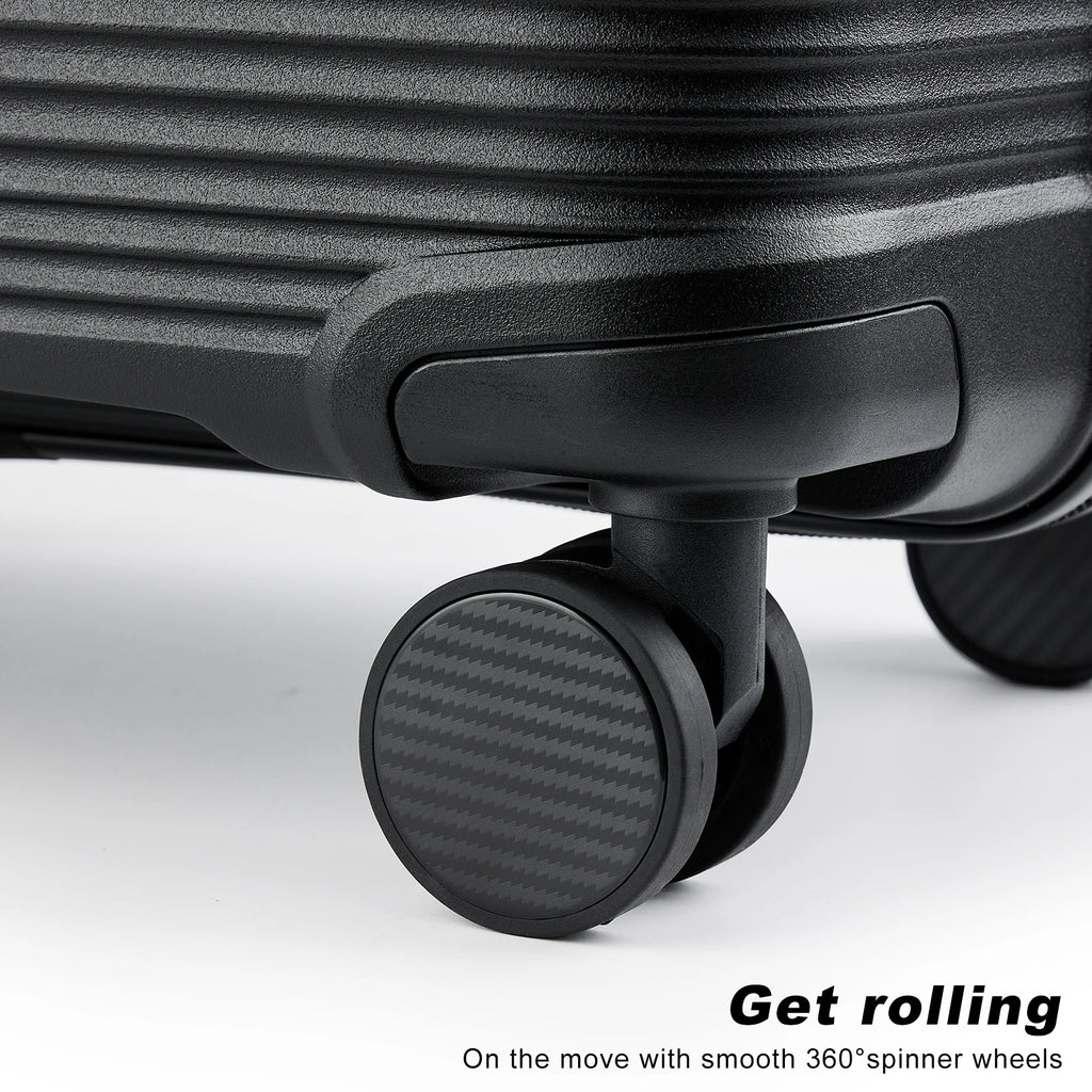 Travel Suitcase Rolling, Carry on Boarding Luggage Cabin Set with Cosmetic Case Spinner Wheels Travel Trolley Case 13 20 Inch