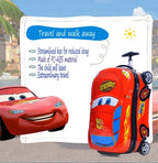 Anime Supercar Child Boy Girl Toys Trolley Suitcase cute cartoon Children's luggage Wheel Suitcase Travel Children's Suitcase