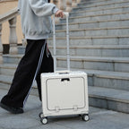 18 Inch Trolley Case Travel Suitcase Boarding Case Aluminum Frame Password Box Suitcase Universal Wheel Rolling Luggage Bag