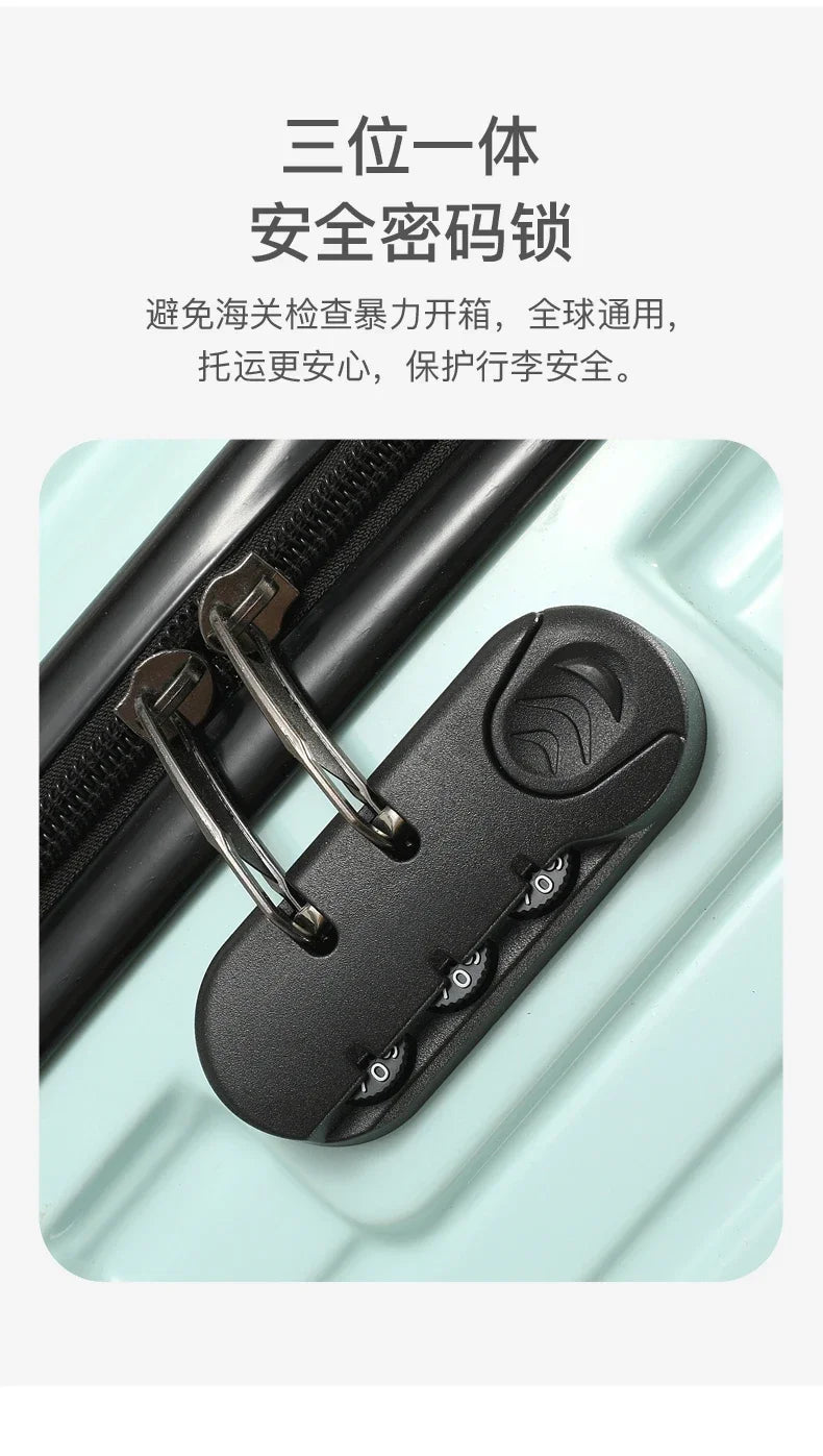 Fashion Luggage Travel Bag 20/24inch Luggage Suitcase Combination Lock Suitcase