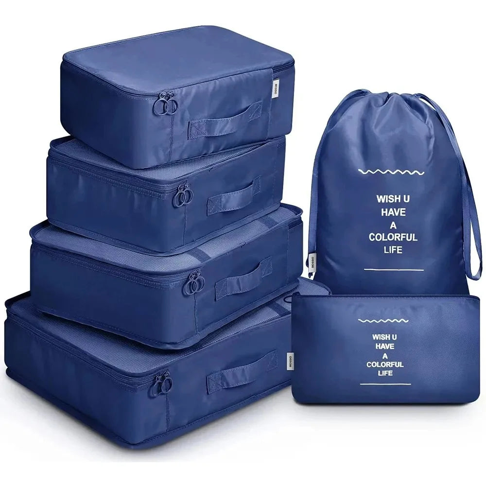 6 Piece Travel Packing Cubes Set