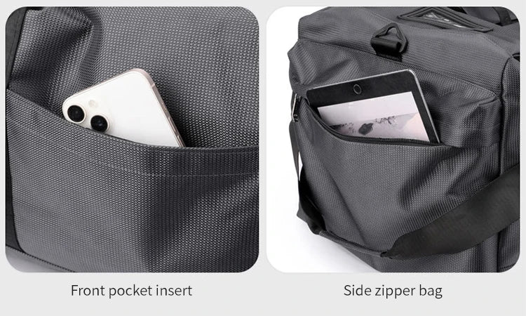 Travel Bag, Large Capacity Handbag, Portable Outdoor Carry-On Luggage, Wheeled Travel Bag, Convenient and Practical Unisex Travel Bag