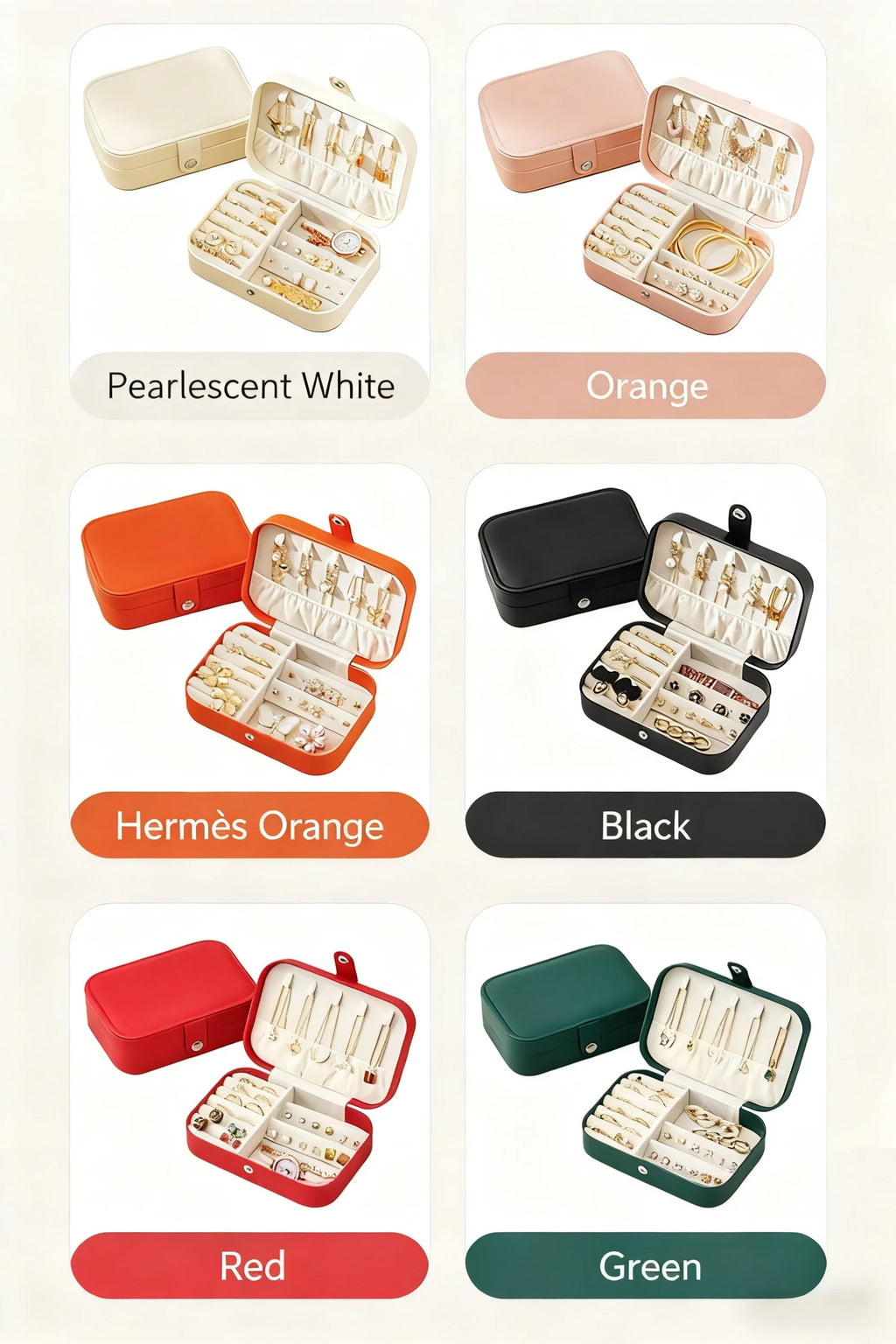 Travel Jewelry Case,Small Jewelry Box,Portable Travel Jewellery Box Trays Organizer Display Storage Case for Rings and Earrings