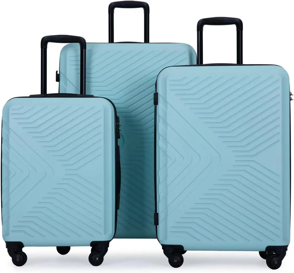Travelhouse Luggage Set 3 Piece Suitcase Set Double Spinner Wheels TSA Lock Carry-on luggage Clearance (20inch 24inch 28inch)