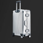 100% Aluminum-Magnesium Alloy Suitcases 20/24/26/29 Inch Lightweight Spinner Luggage TSA Lock Durable Travel Bag