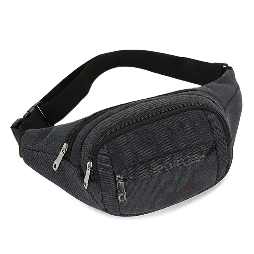 Waterproof Waist Bag Korean-style High-capacity Outdoor Sports Fanny Pouch Canvas Child Banana Bag for Girls Kids Bag