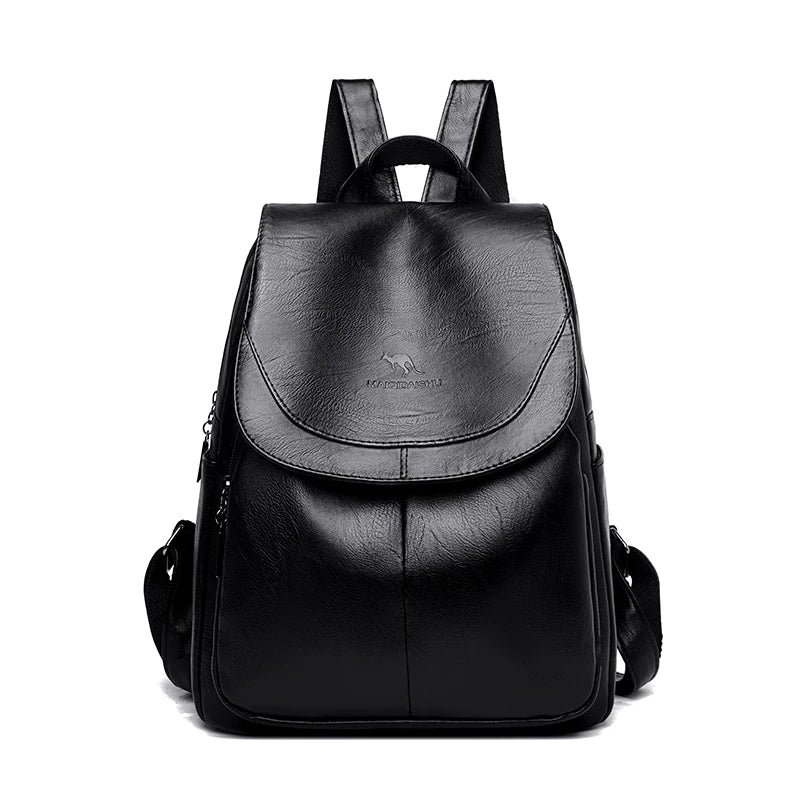 New Women Leather Backpacks High Quality Female Vintage Backpack For Girls School Bag Travel Bagpack Ladies Sac A Dos Back Pack