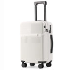 Suitcase Luggage Stylish Business Suitcase with Cup Holder Compact 20-inch Lightweight Carry-on