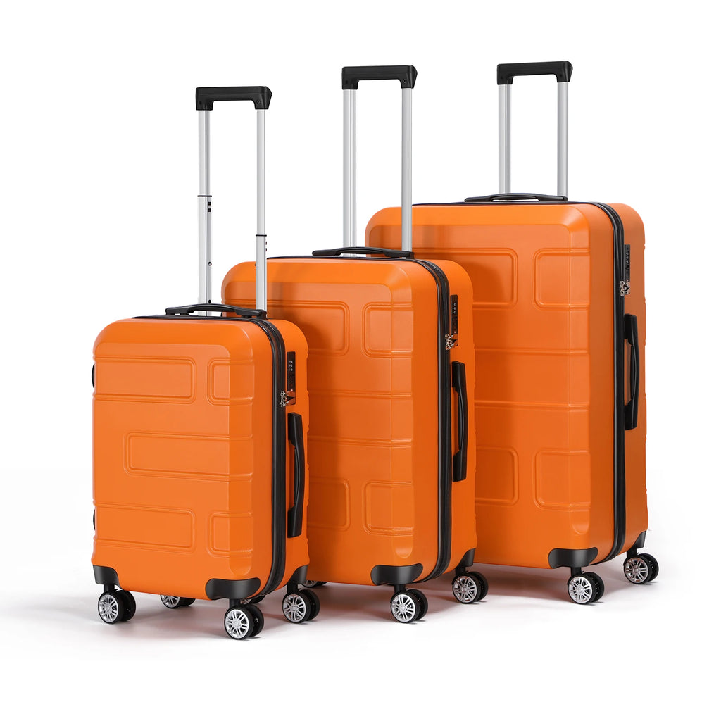 3-Piece Luggage Set with Spinner Wheels and TSA Lock (20/24/28)
